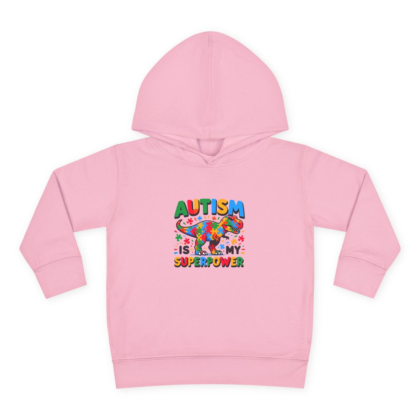 Autism Awareness Toddler Fleece Hoodie - 'Autism is My Superpower'