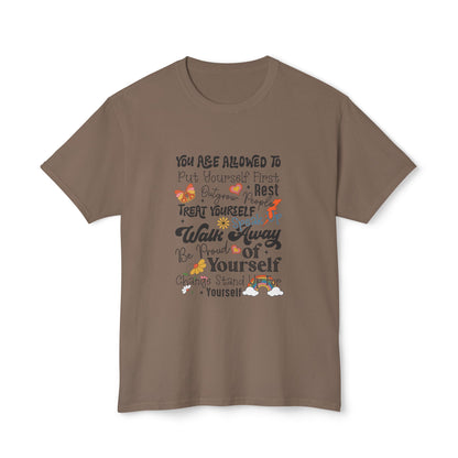 Inspirational Self-Care Unisex Cotton T-Shirt - Nefty Creations