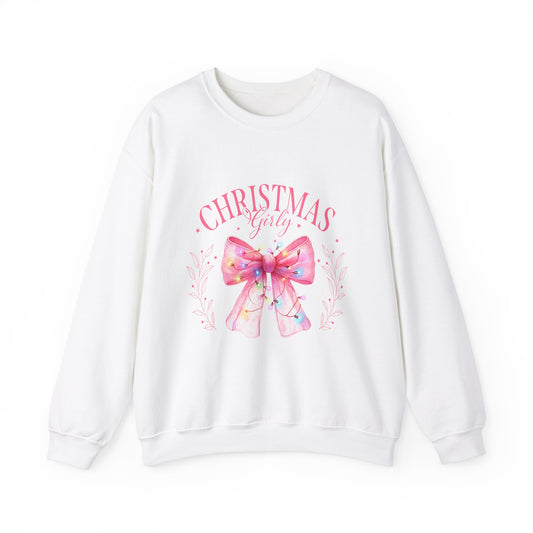 Christmas Girly Bow Sweatshirt - Nefty Creations