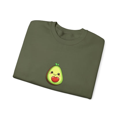 Cute Avocado Valentines Day Crewneck Sweatshirt - Nefty Creations