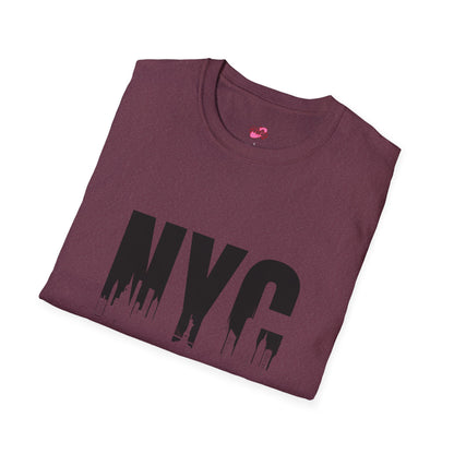 NYC Urban Unisex Softstyle T-Shirt, New York City Tee, Casual Streetwear, Gift for Travelers, Everyday Wear - Nefty Creations