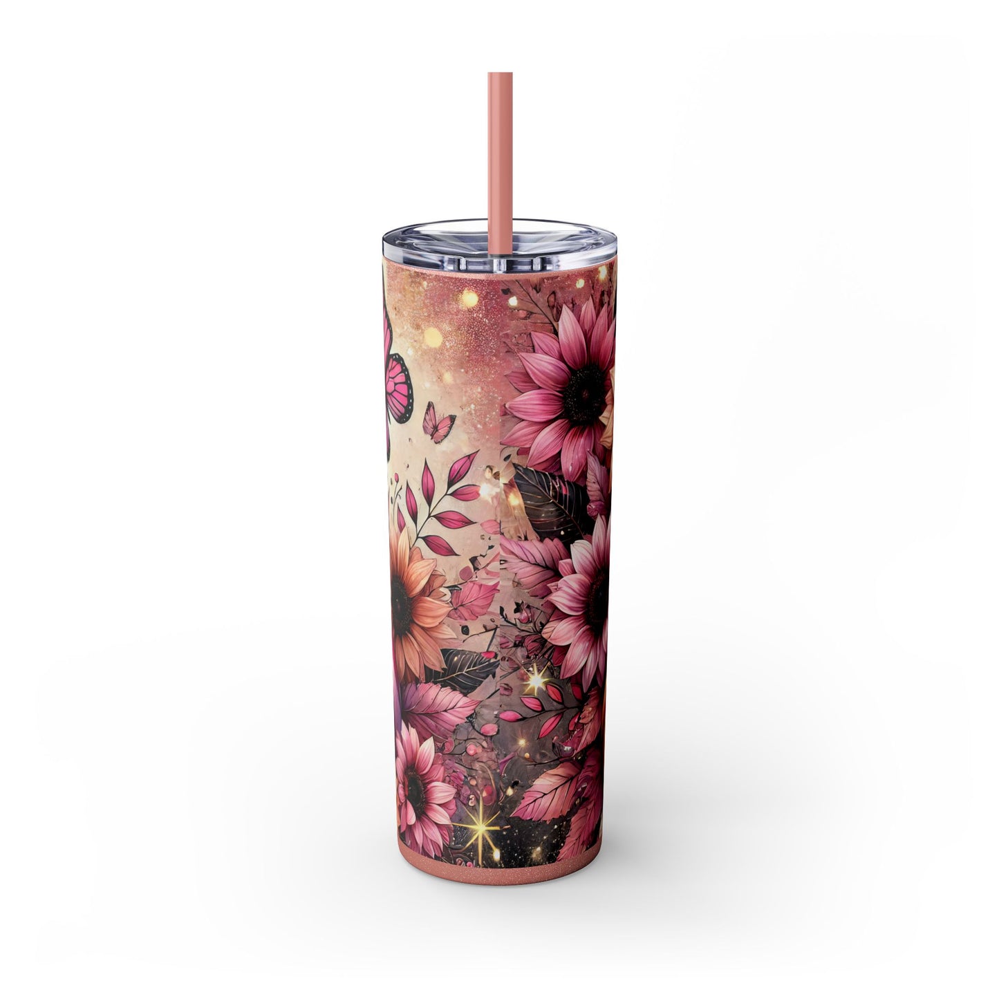 Pink Fall Skinny Tumbler 20oz| Nefty Creations