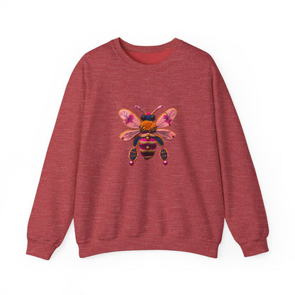 Bee-Inspired Unisex Heavy Blend™ Crewneck Sweatshirt - Cozy & Colorful Nature Apparel - Nefty Creations