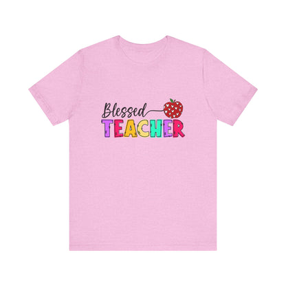 Blessed Teacher Unisex Jersey Short Sleeve Tee - Celebrate Educators - Nefty Creations