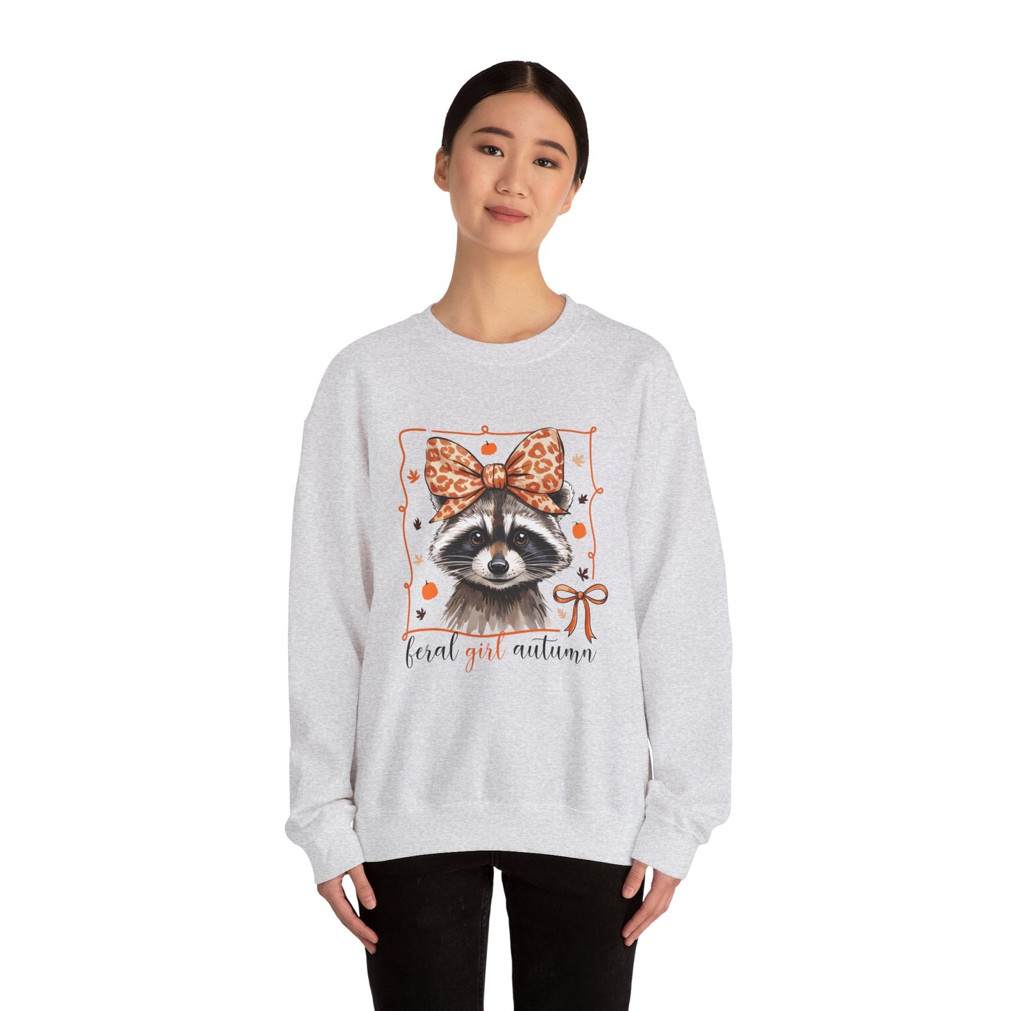 Coquette Feral Raccoon Sweatshirt| Nefty Creations - Nefty Creations
