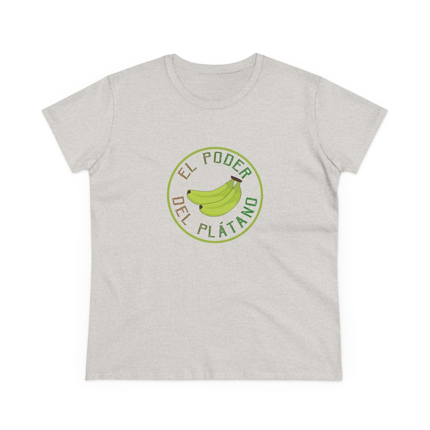 Eco-Friendly Women's Tee - "El Poder del Plátano" Design - Nefty Creations