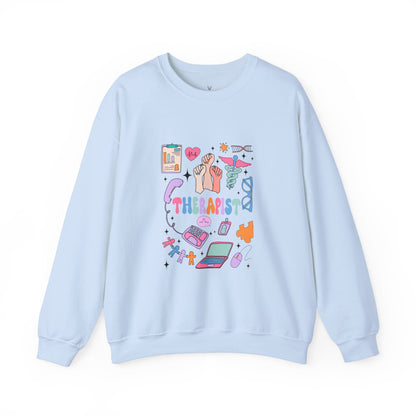 Therapist Crewneck Sweatshirt – Cozy UNISEX Design for Mental Health Advocates - Nefty Creations