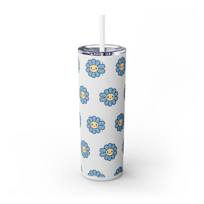 Cheerful Daisy Skinny Tumbler | Cute Floral Drinkware, 20oz, Travel Mug, Eco-Friendly, Summer Vibes, Gift for Her - Nefty Creations