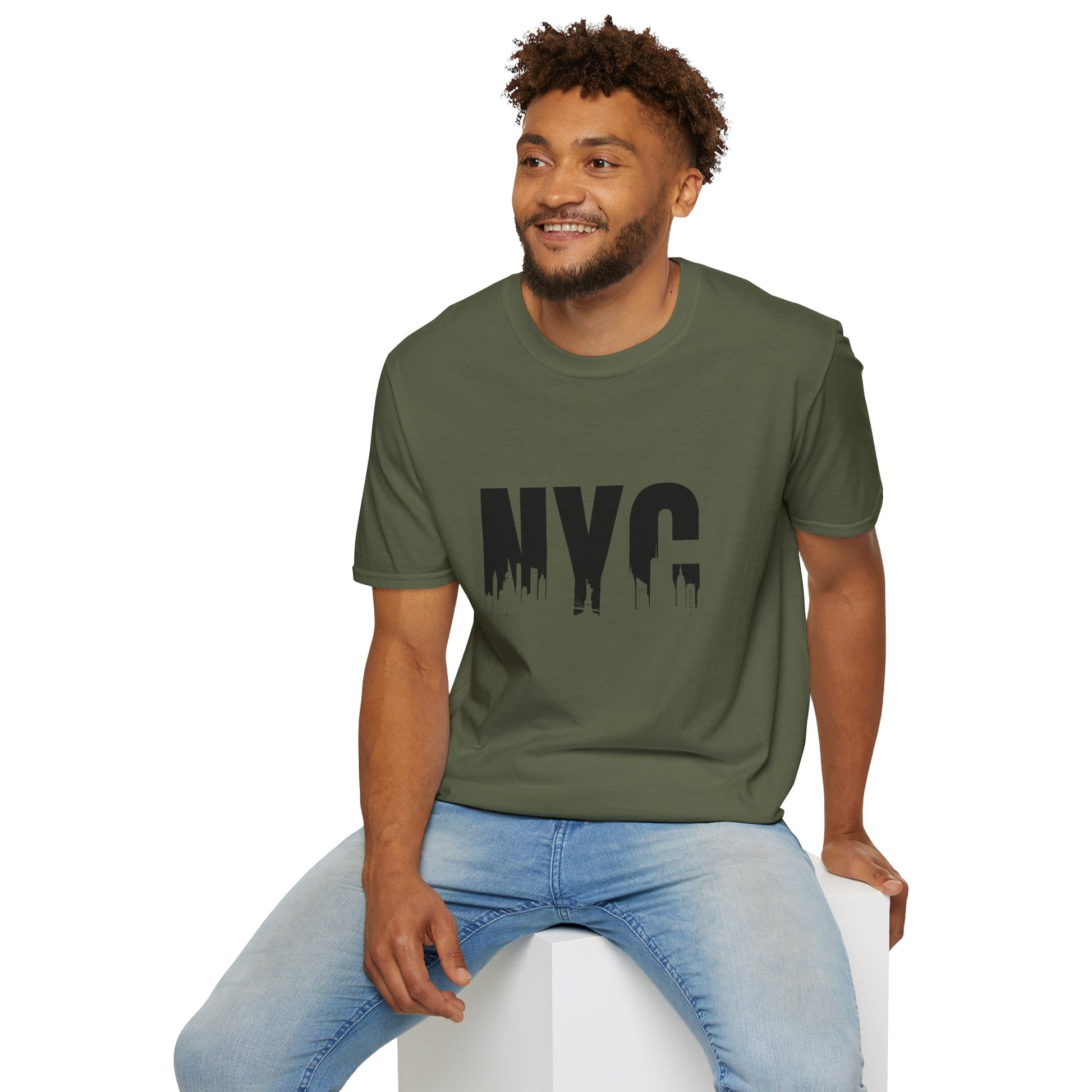 NYC Urban Unisex Softstyle T-Shirt, New York City Tee, Casual Streetwear, Gift for Travelers, Everyday Wear - Nefty Creations
