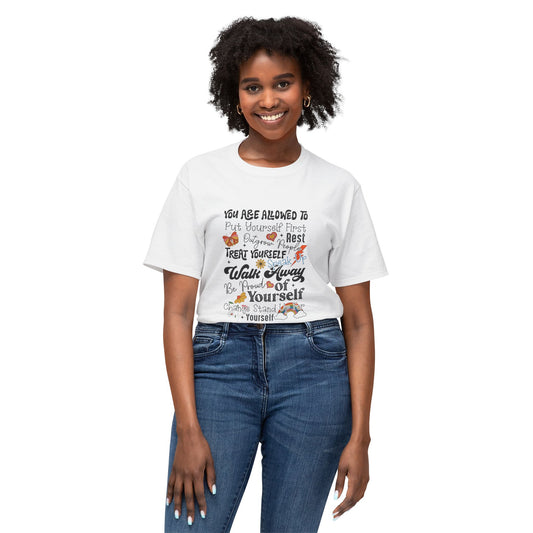 Inspirational Self-Care Unisex Cotton T-Shirt