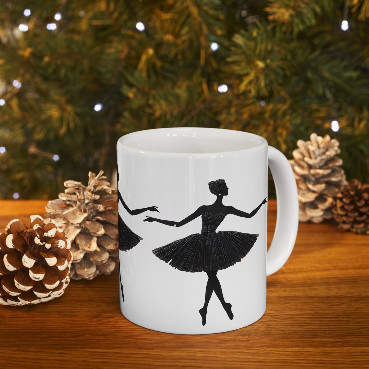 Elegant Ballerina Ceramic Mug – Perfect for Dance Lovers - Nefty Creations