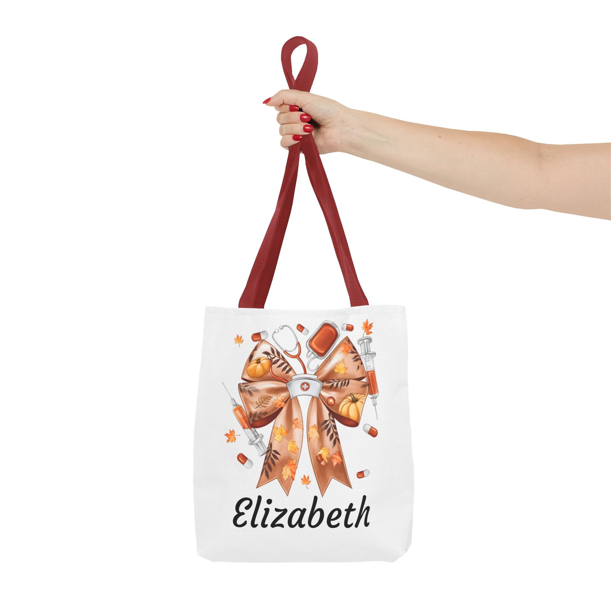 Personalized Fall Nurse Tote Bag| Nefty Creations - Nefty Creations
