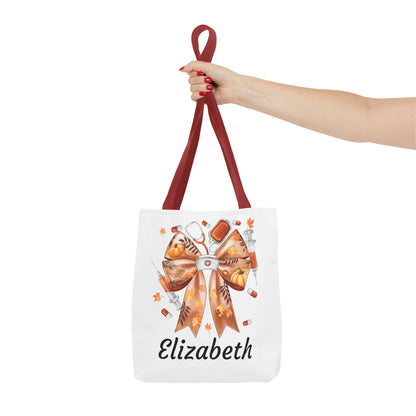 Personalized Fall Nurse Tote Bag| Nefty Creations - Nefty Creations