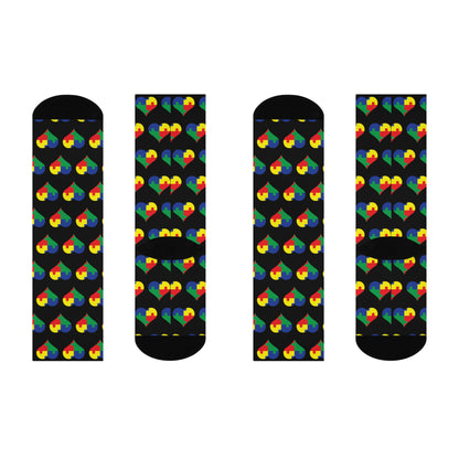 Colorful Heart Socks - Nefty Creations