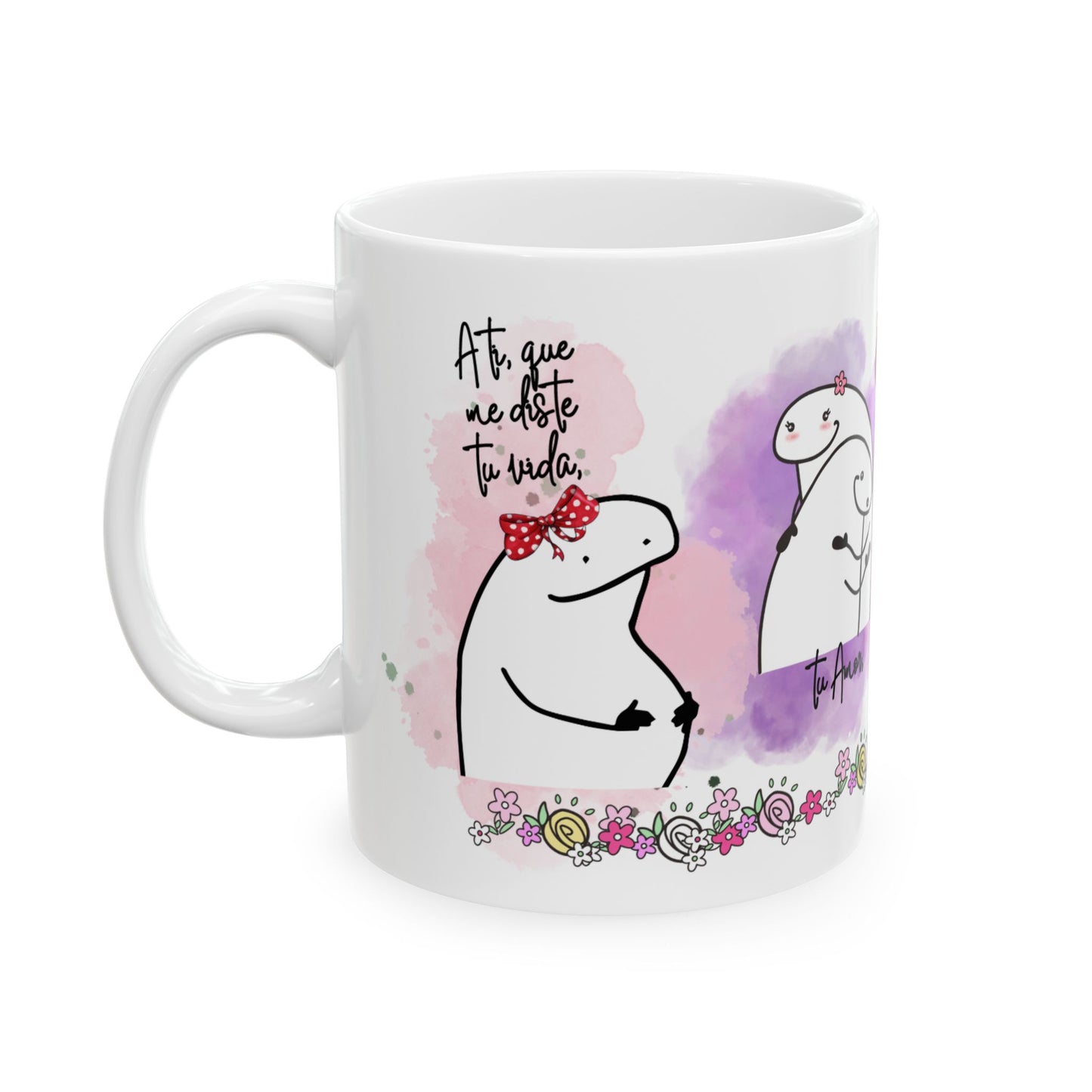 Whimsical Ceramic Mug - Cute Illustration for Coffee Lovers, Gift for Friends, Unique Home Decor, Tea Mug, Funny Gift Ideas - Nefty Creations