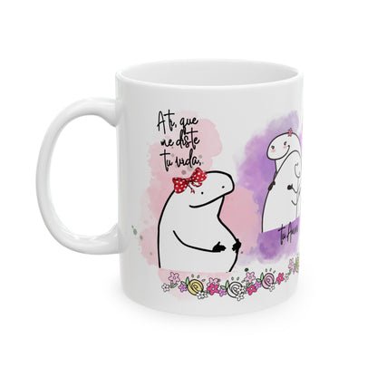 Whimsical Ceramic Mug - Cute Illustration for Coffee Lovers, Gift for Friends, Unique Home Decor, Tea Mug, Funny Gift Ideas - Nefty Creations