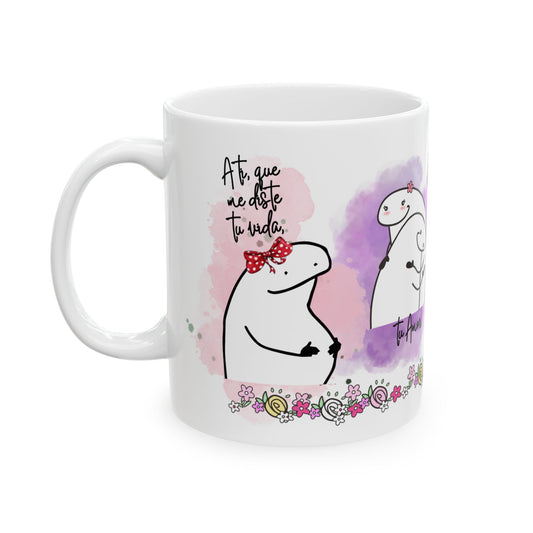 Whimsical Ceramic Mug - Cute Illustration for Coffee Lovers, Gift for Friends, Unique Home Decor, Tea Mug, Funny Gift Ideas