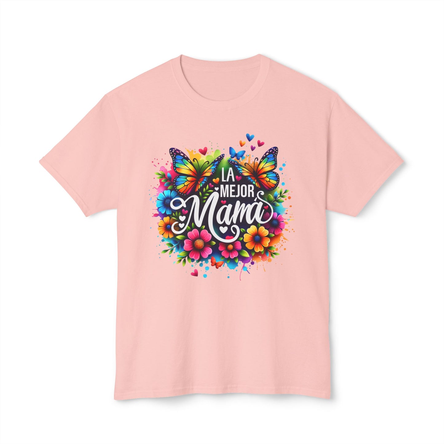 Floral 'La Mejor Mama' T-Shirt | Vibrant Unisex HD Cotton™ Tee for Moms