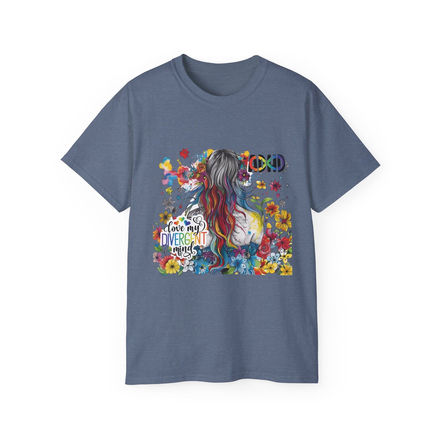 ADHD Awareness Unisex Ultra Cotton Tee - Love My Divergent Minds