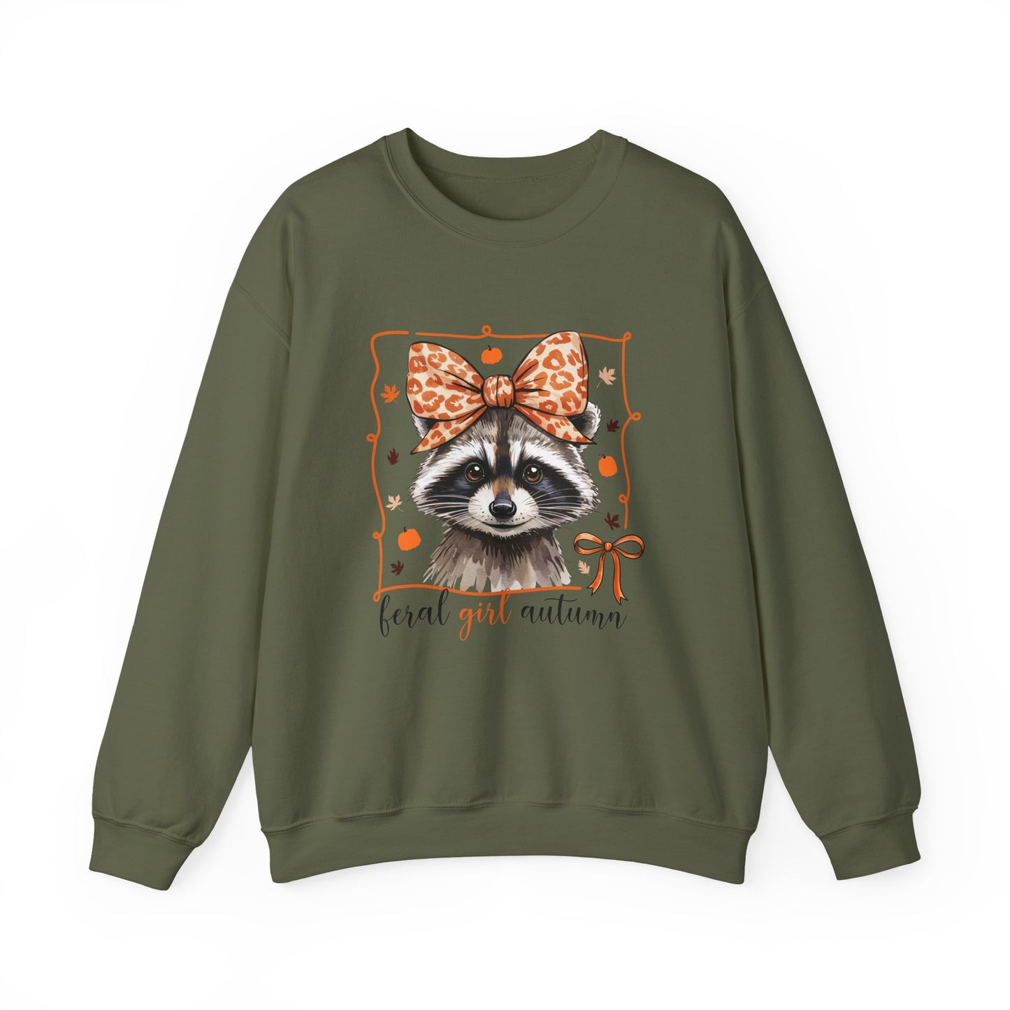 Coquette Feral Raccoon Sweatshirt| Nefty Creations - Nefty Creations