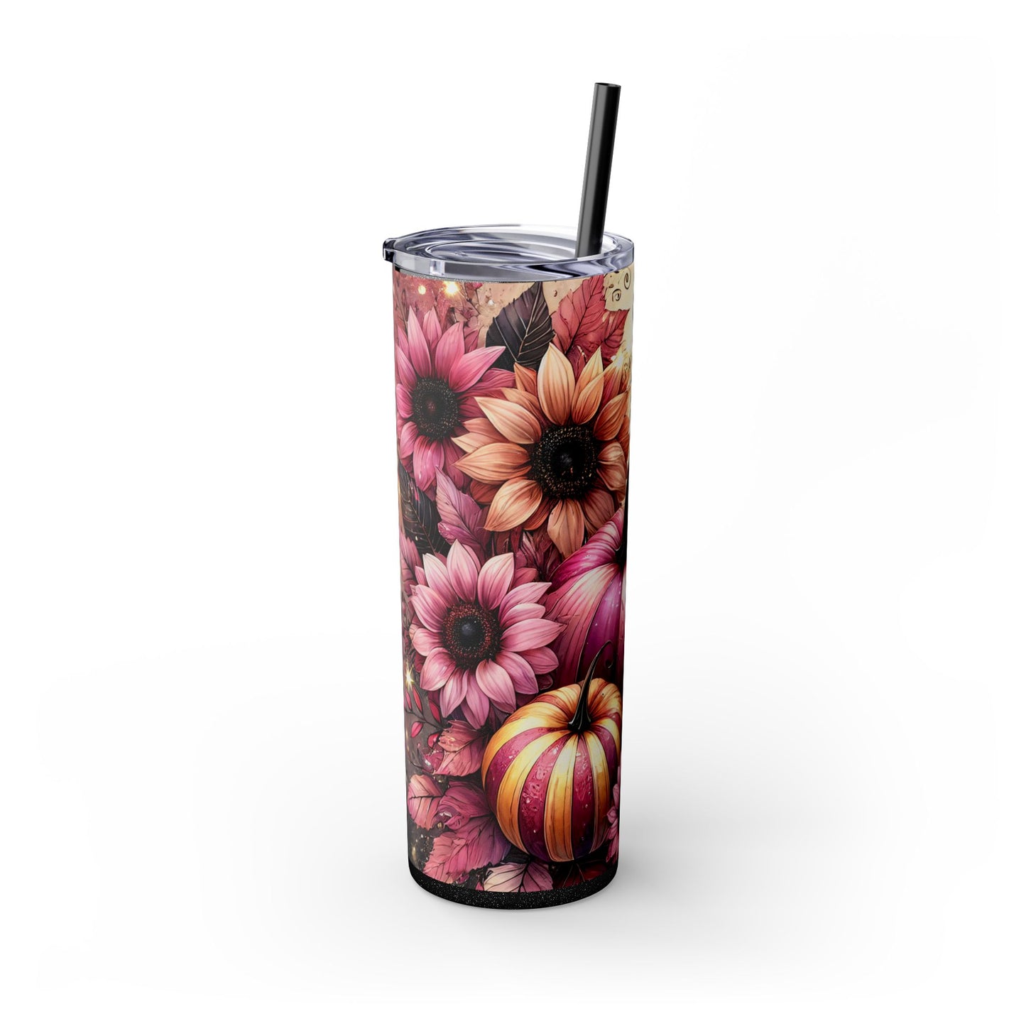 Pink Fall Skinny Tumbler 20oz| Nefty Creations