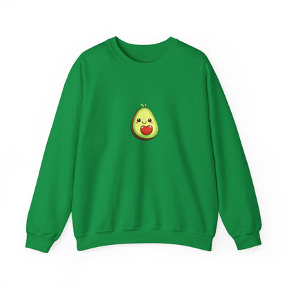 Cute Avocado Valentines Day Crewneck Sweatshirt - Nefty Creations