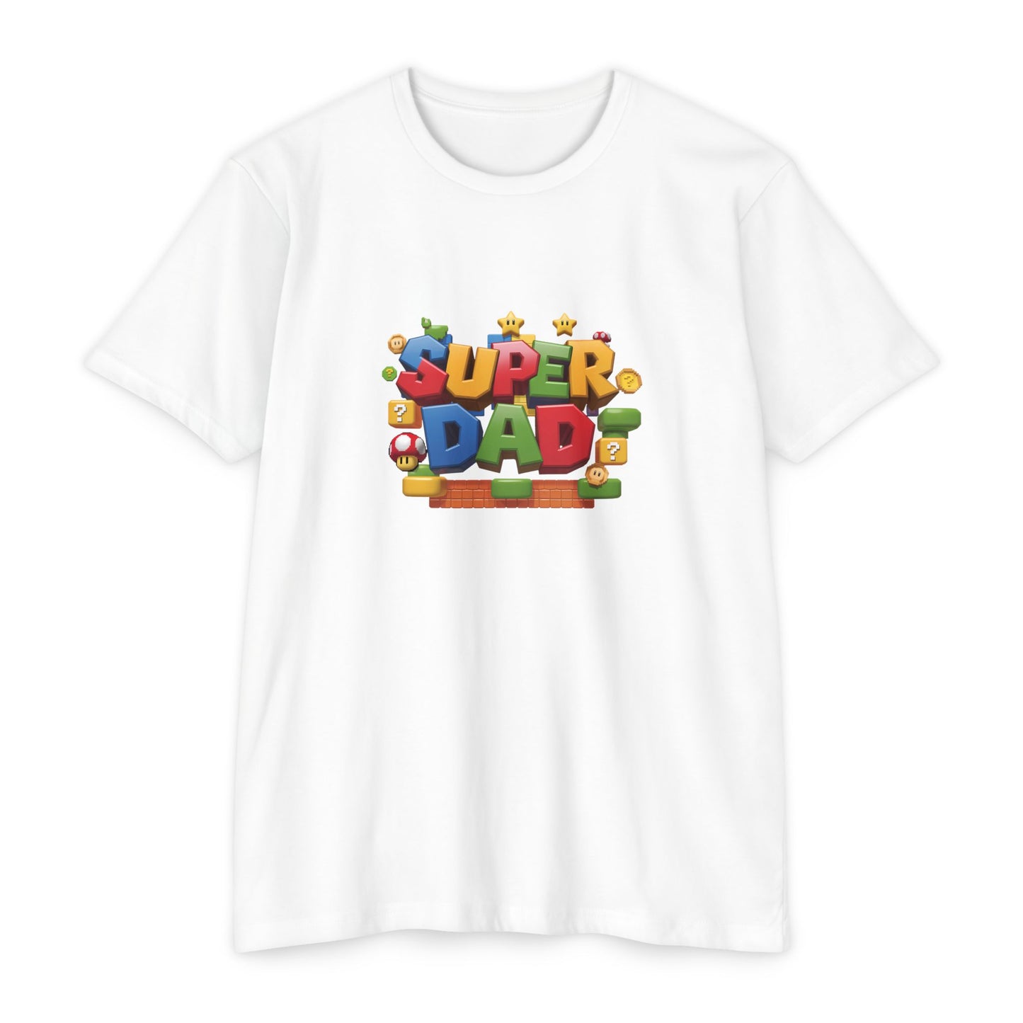 Super Dad T-Shirt | Unisex CVC Jersey Tee, Father's Day Gift, Dad Shirt, Family Matching, Casual Wear, Superhero Dad Apparel - Nefty Creations