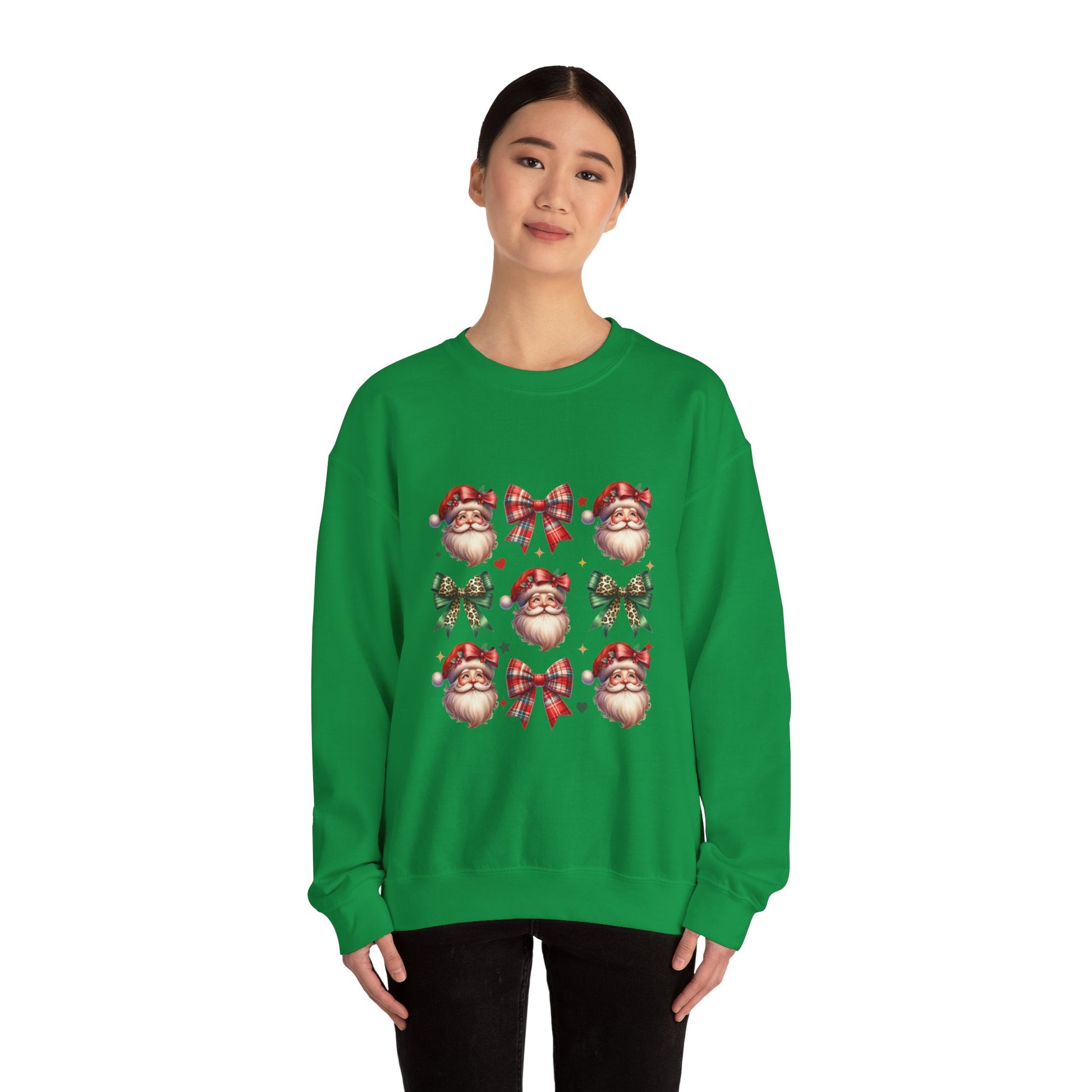 Festive Santa Crewneck Sweatshirt for Christmas Celebrations - Nefty Creations
