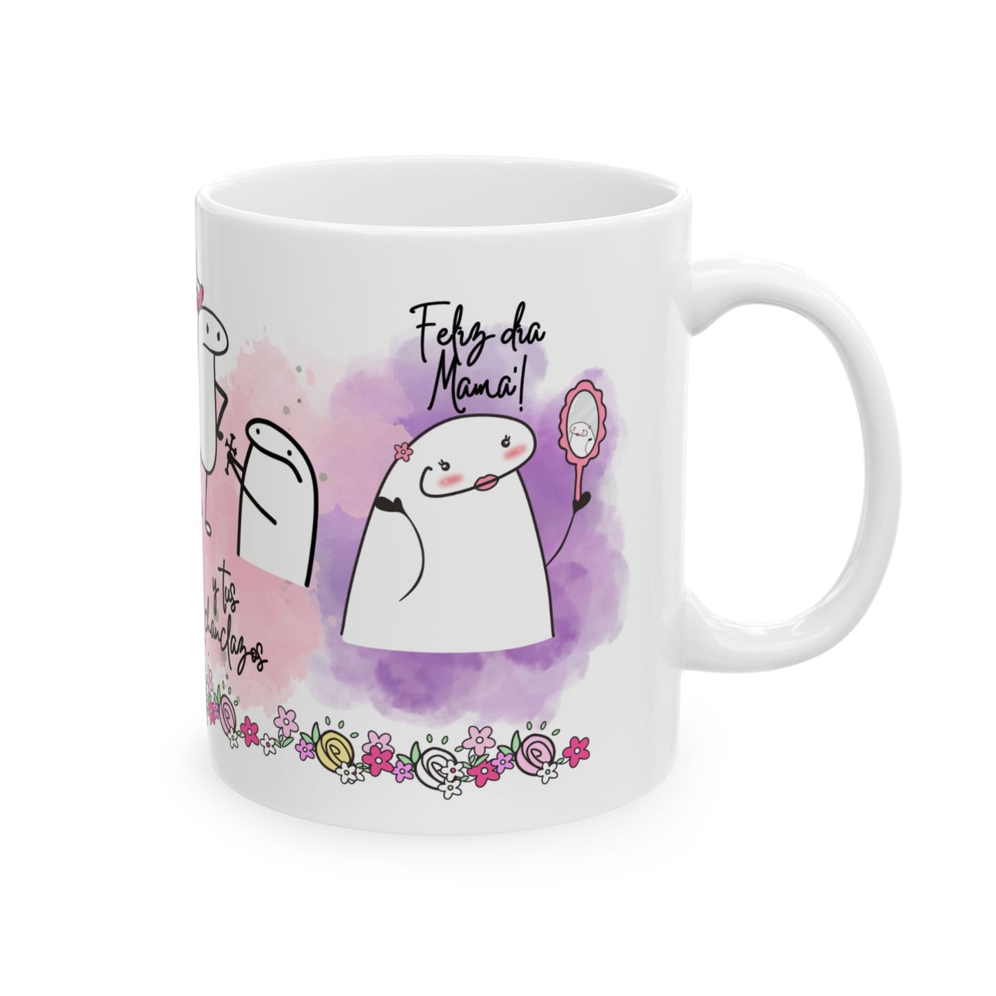 Whimsical Ceramic Mug - Cute Illustration for Coffee Lovers, Gift for Friends, Unique Home Decor, Tea Mug, Funny Gift Ideas - Nefty Creations