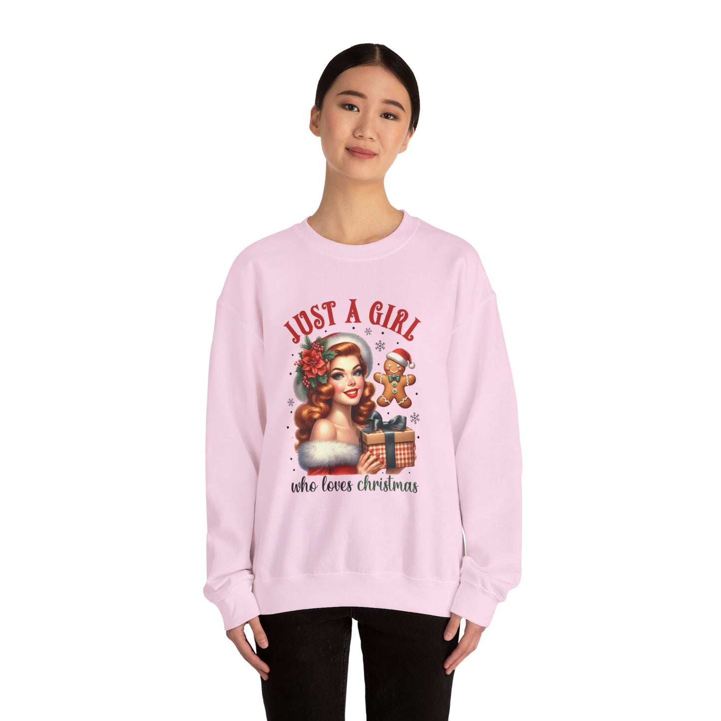 Pin Up Girl Christmas Sweatshirt - Nefty Creations