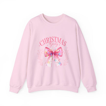 Christmas Girly Bow Sweatshirt - Nefty Creations