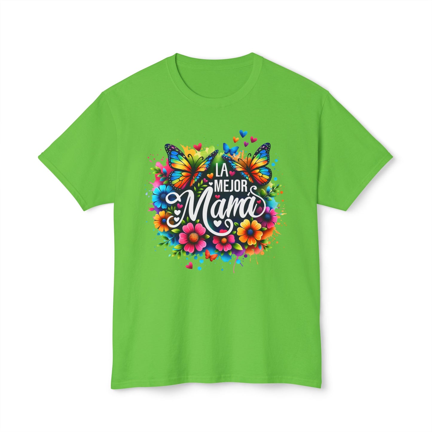 Floral 'La Mejor Mama' T-Shirt | Vibrant Unisex HD Cotton™ Tee for Moms