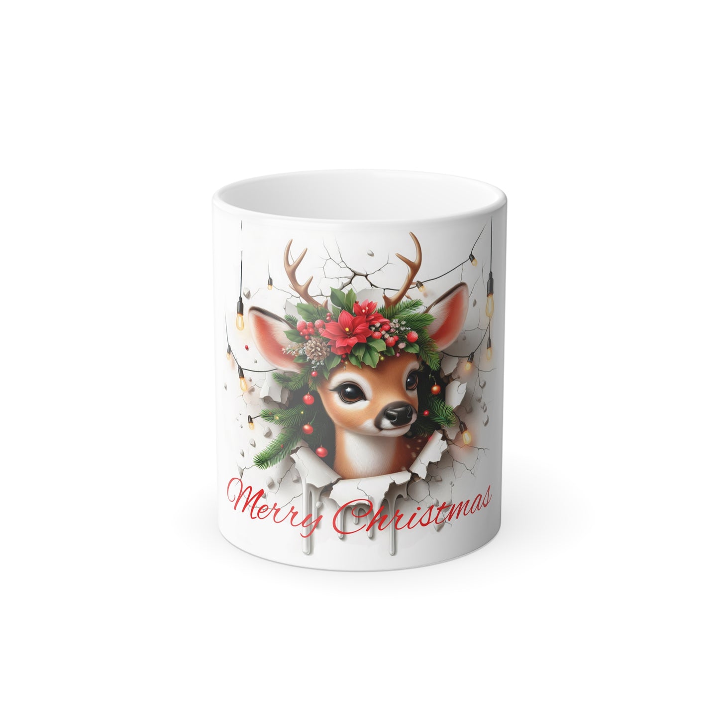 Christmas Deer Color Morphing Mug, 11oz - Nefty Creations