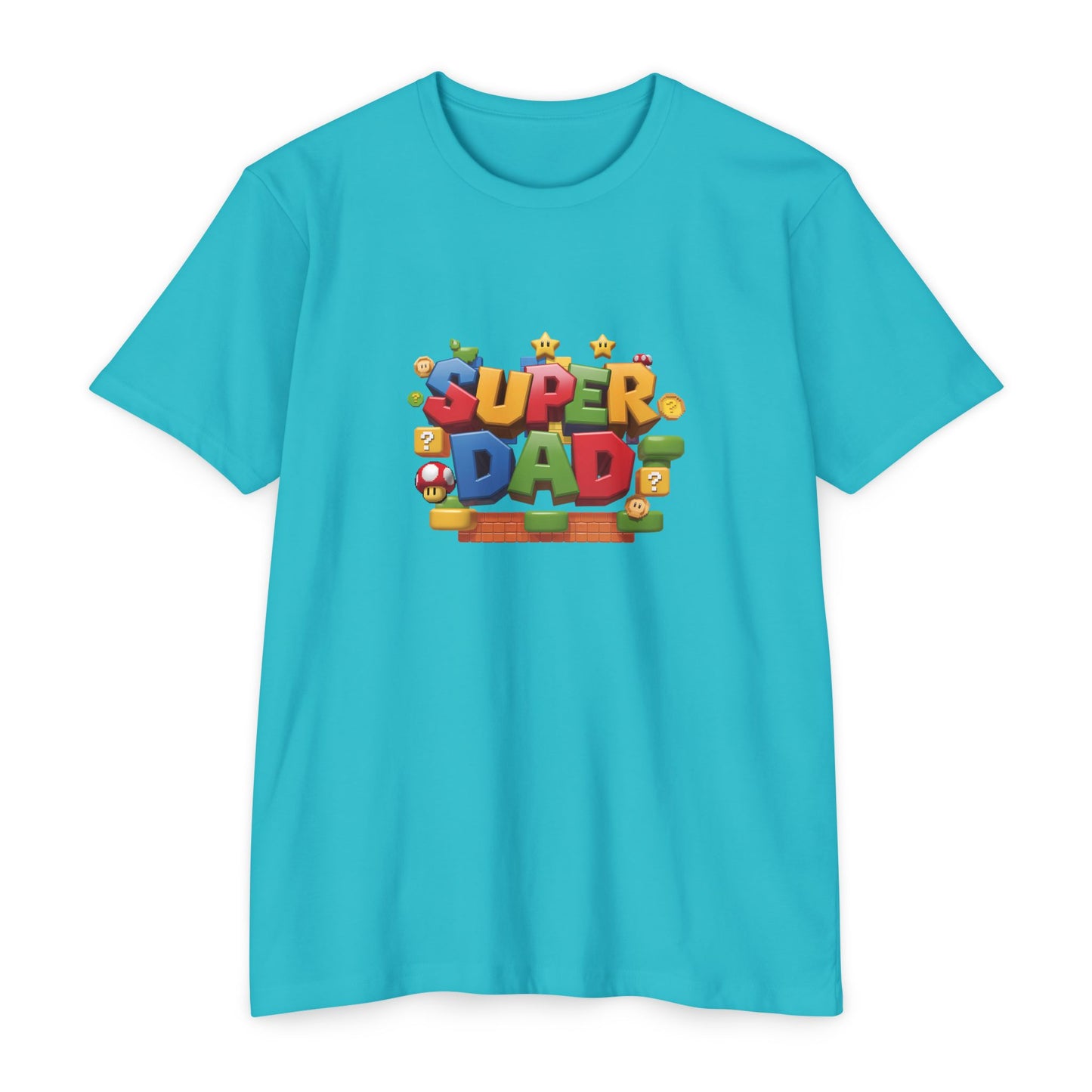 Super Dad T-Shirt | Unisex CVC Jersey Tee, Father's Day Gift, Dad Shirt, Family Matching, Casual Wear, Superhero Dad Apparel - Nefty Creations