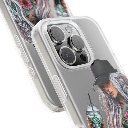 Stylish Floral Tattoo iPhone Flexi Case - Nefty Creations