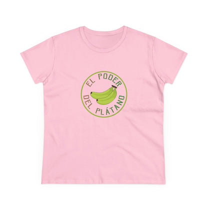 Eco-Friendly Women's Tee - "El Poder del Plátano" Design - Nefty Creations