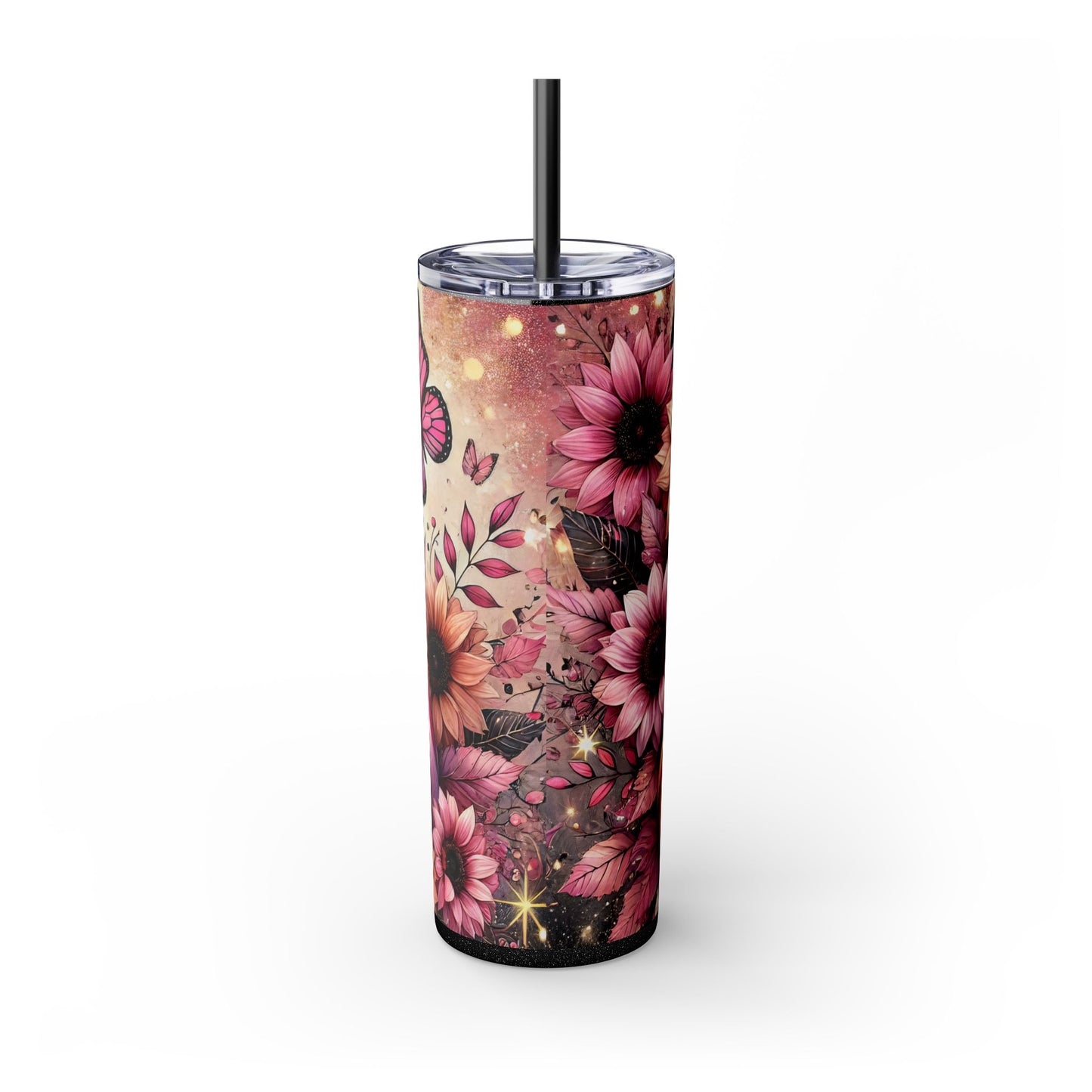 Pink Fall Skinny Tumbler 20oz| Nefty Creations