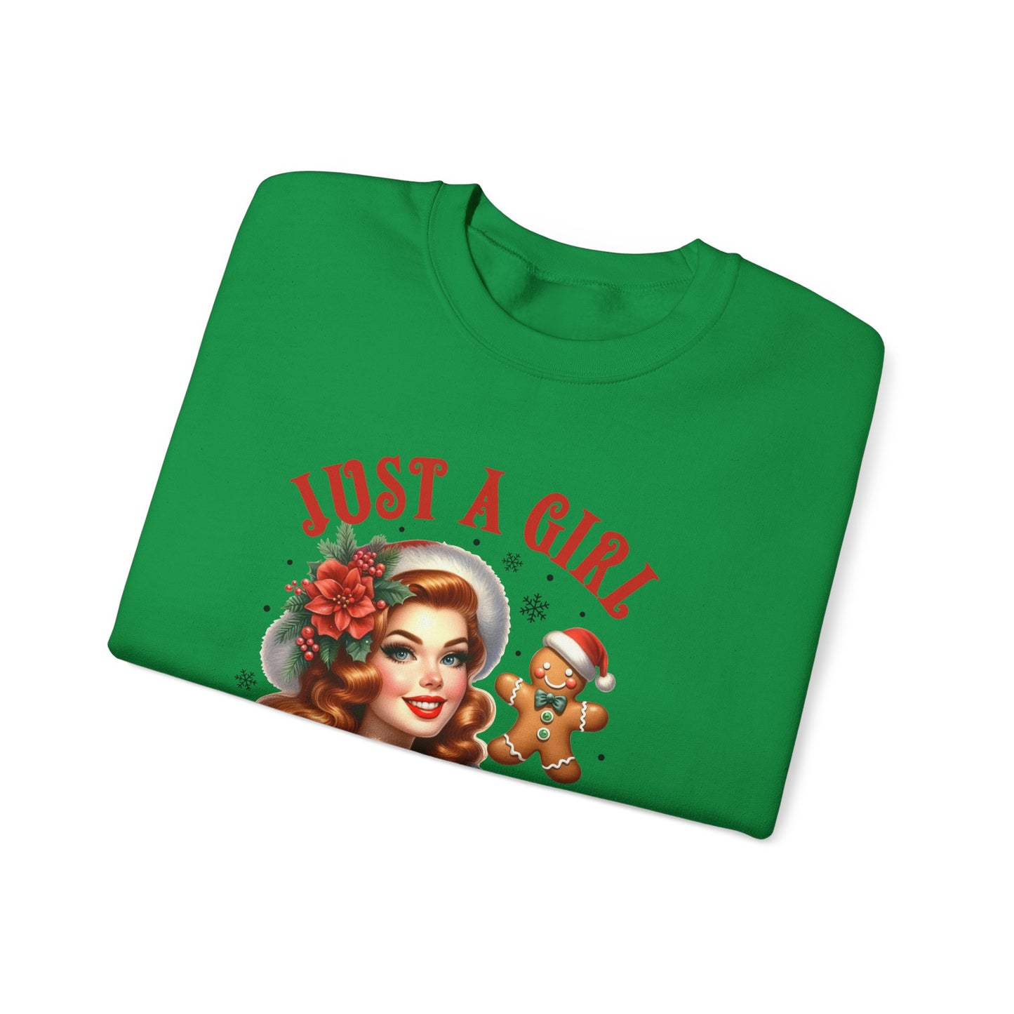 Pin Up Girl Christmas Sweatshirt - Nefty Creations
