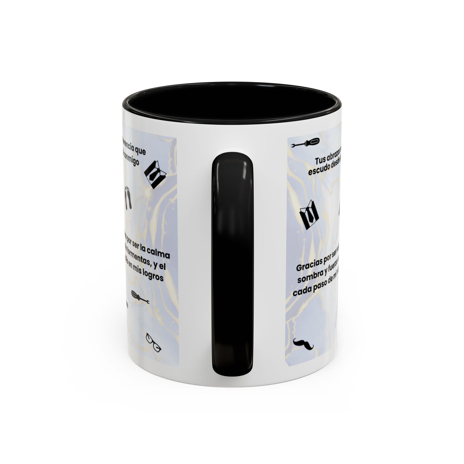 Papá Coffee Mug - Unique Dad Gift for Father's Day, Birthday, or Inspirational Moments, Black Accent Ceramic Cup - Nefty Creations
