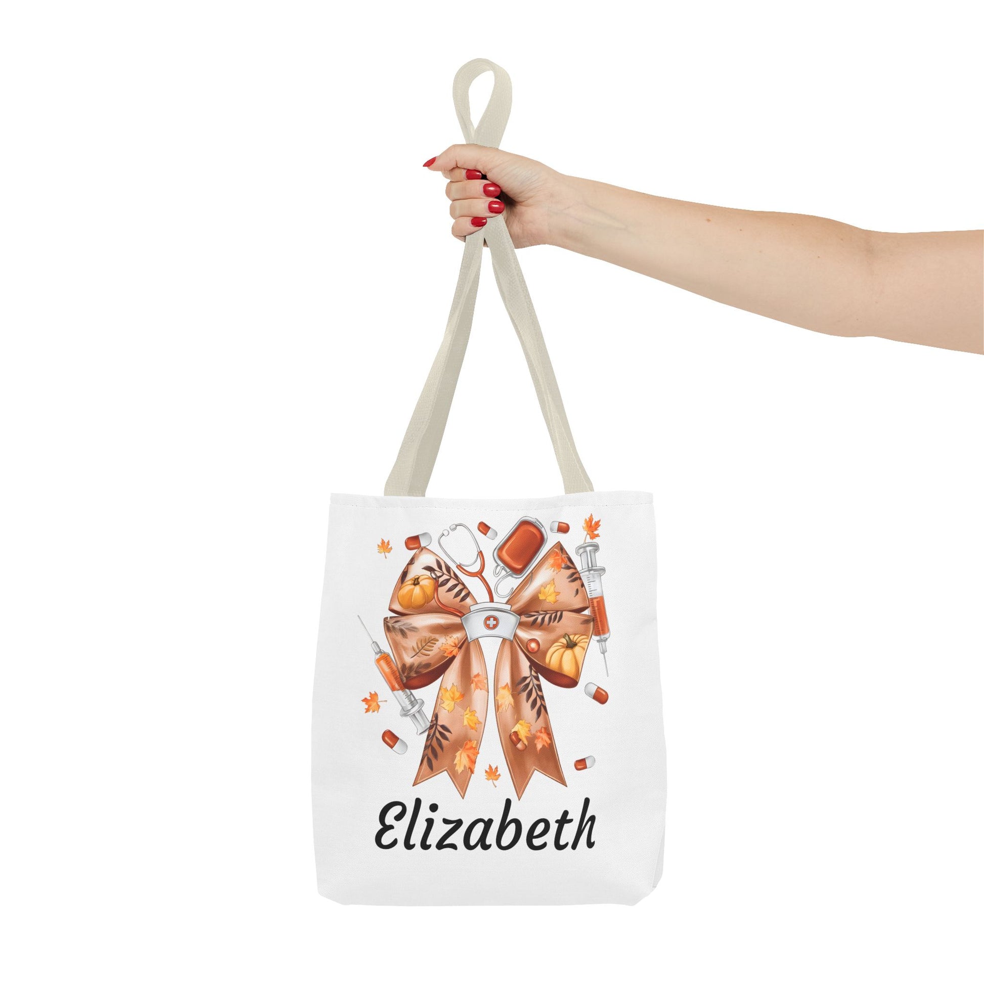 Personalized Fall Nurse Tote Bag| Nefty Creations - Nefty Creations