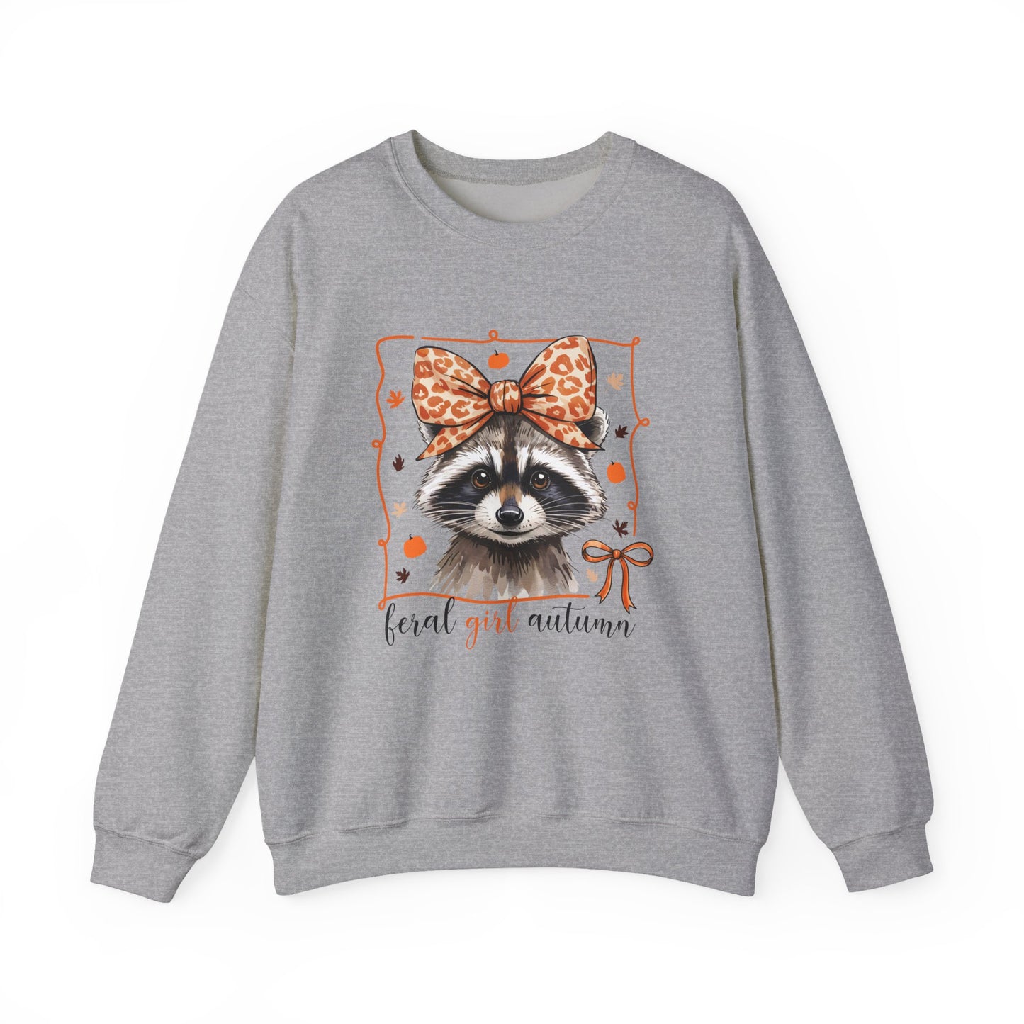 Coquette Feral Raccoon Sweatshirt| Nefty Creations - Nefty Creations