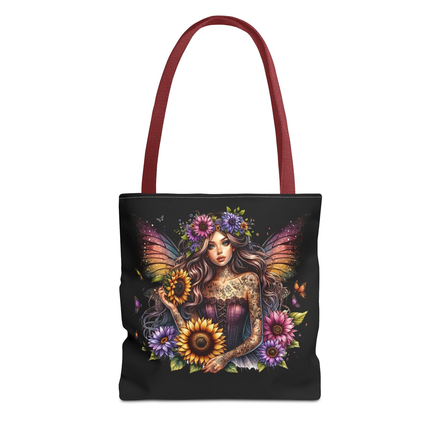 Gothic Fantasy Floral Tote Bag - Perfect for Everyday Use
