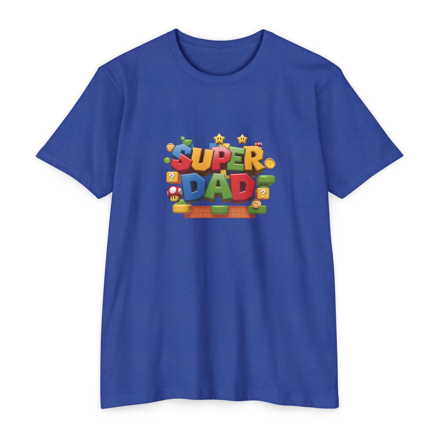 Super Dad T-Shirt | Unisex CVC Jersey Tee, Father's Day Gift, Dad Shirt, Family Matching, Casual Wear, Superhero Dad Apparel - Nefty Creations