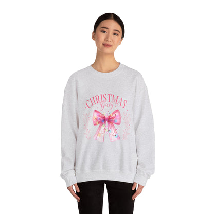 Christmas Girly Bow Sweatshirt - Nefty Creations