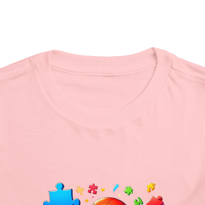 Toddler Spiderman Short Sleeve Tee - Autism Awareness Colorful Puzzle Splash Design - Nefty Creations