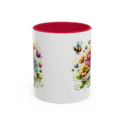 Colorful Floral Mug – "Thanks for Helping Me Bloom" – Perfect Gift for Friends & Family - Nefty Creations