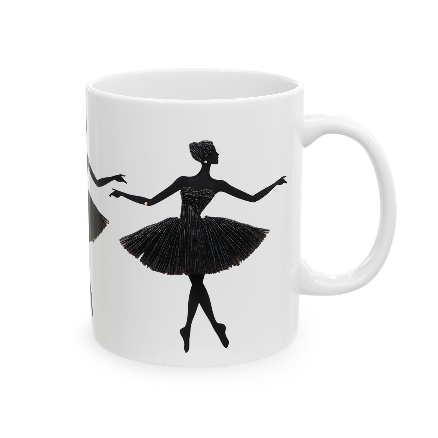 Elegant Ballerina Ceramic Mug – Perfect for Dance Lovers - Nefty Creations