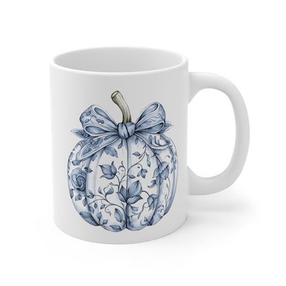 Blue Fall Accent Mug| Nefty Creations - Nefty Creations