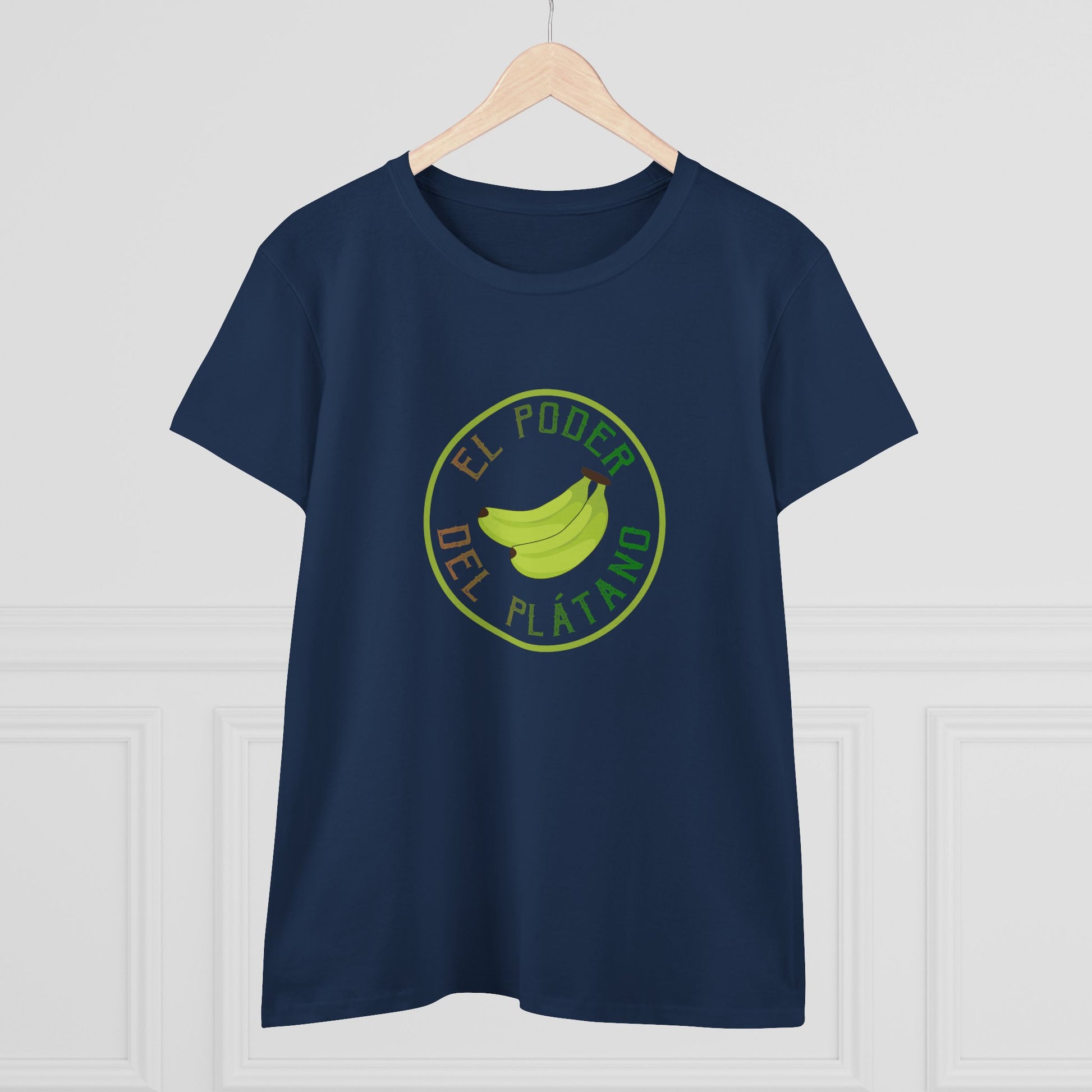 Eco-Friendly Women's Tee - "El Poder del Plátano" Design - Nefty Creations