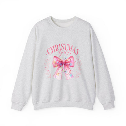 Christmas Girly Bow Sweatshirt - Nefty Creations